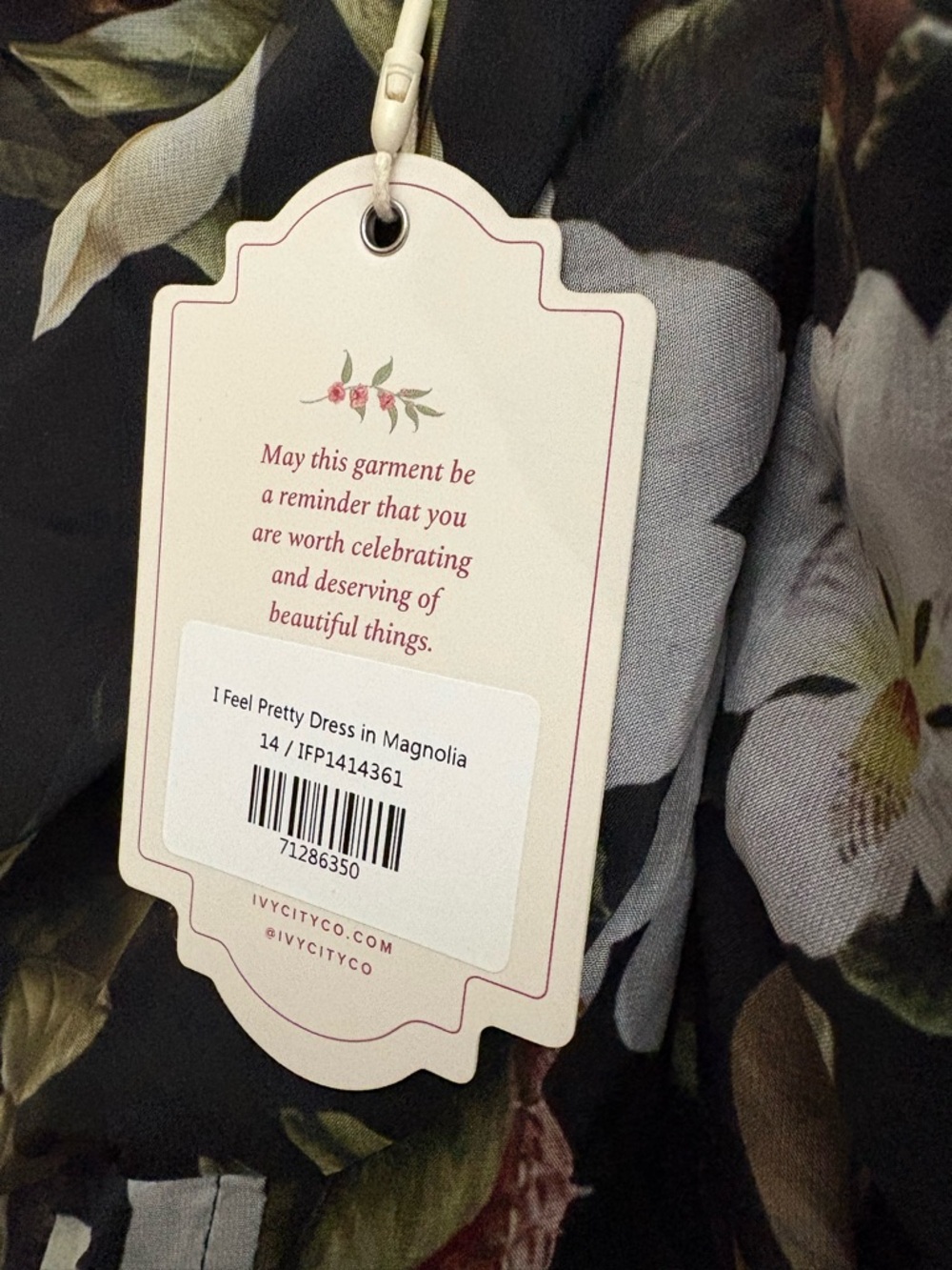 Ivy City I Feel Pretty Floral Magnolia Dress Size 14 New - Picture 6 of 10